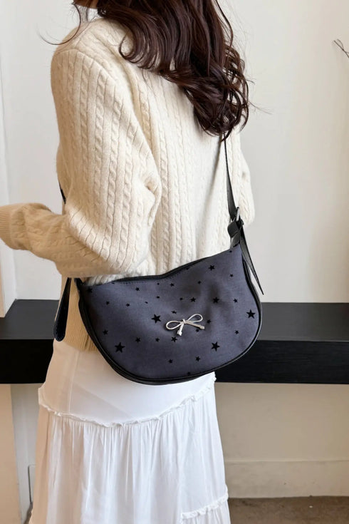 'Jolene' Bowknot Polyester Crossbody Bag - Celes Fashion